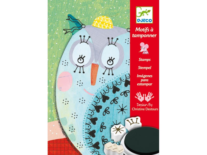 Набор для творчества Djeco со штампами "Милые животные" 08782