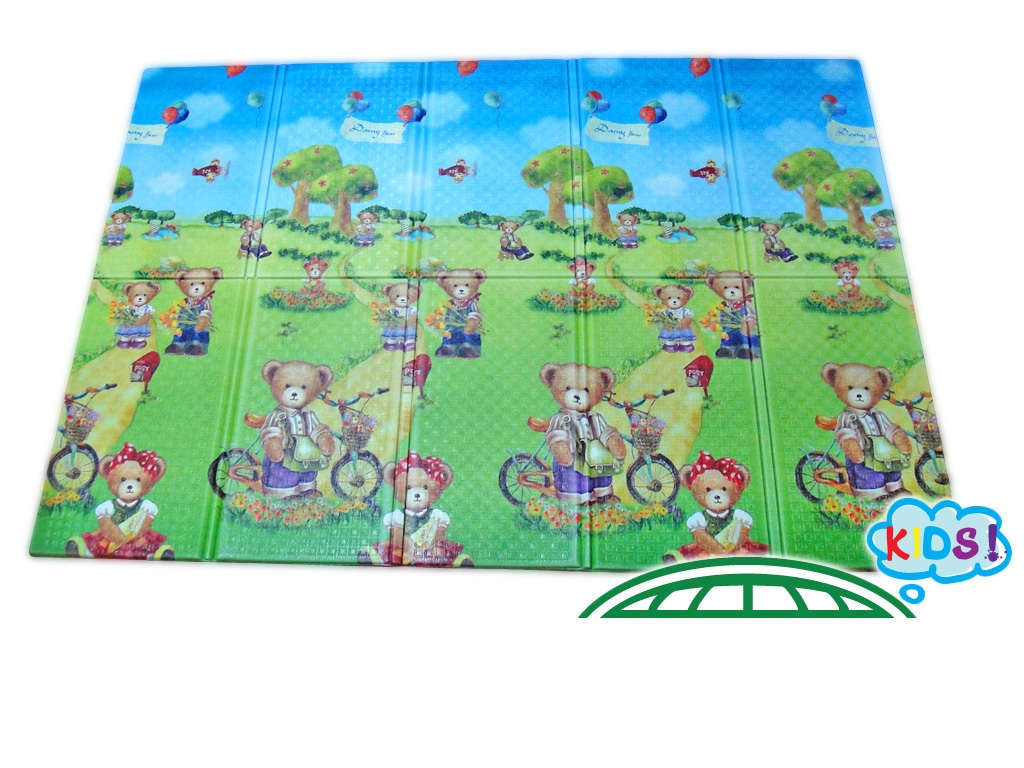 Детский складной коврик Тойс Лэнд Мишки 2000х1400х10 мм 4160