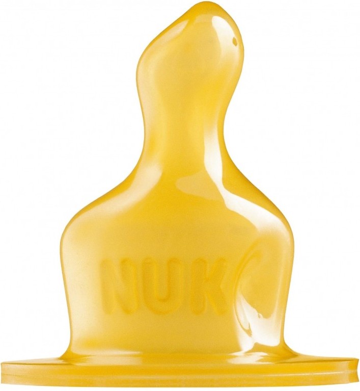 Соска Nuk CLASSIC Air System, М, латексная (со средней дырочкой для молока) р. 1 с рождения