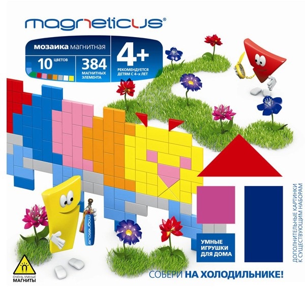 Миди-Мозаика Magneticus "Гусеница" 384 эл. 10 цв. MM-16BL