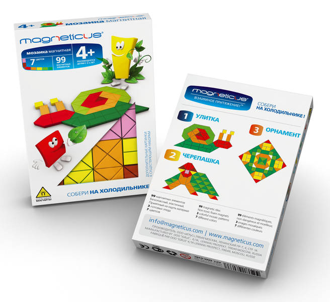 Мини-мозаика Magneticus Улитка 7 цветов MM-01BL