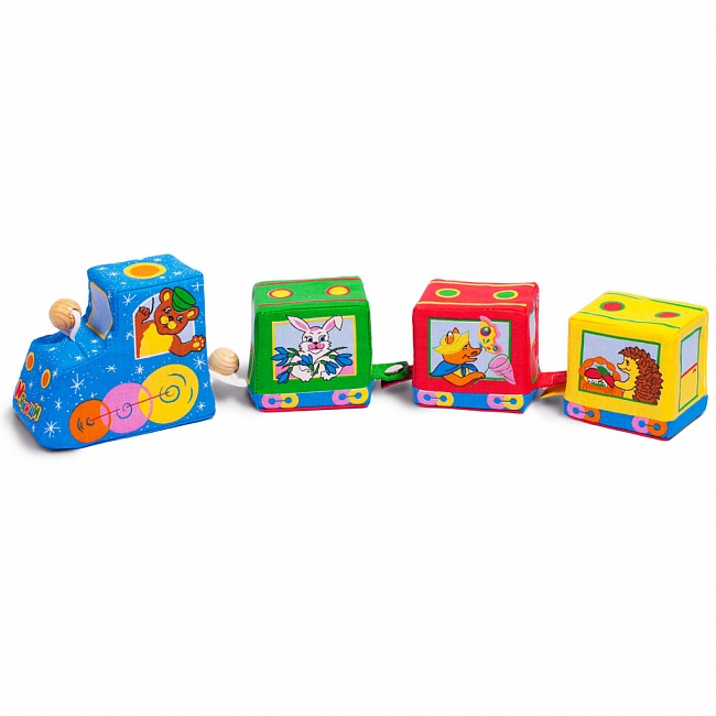 Игрушка Мякиши паровозик "Времена года" 153