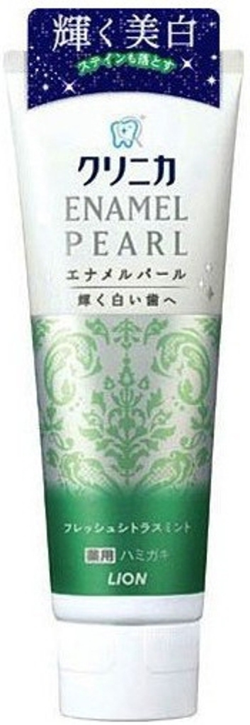Зубная паста Lion Clinica Enamel Perl отбеливающая аромат цитрусовых и мяты, туба 130 г