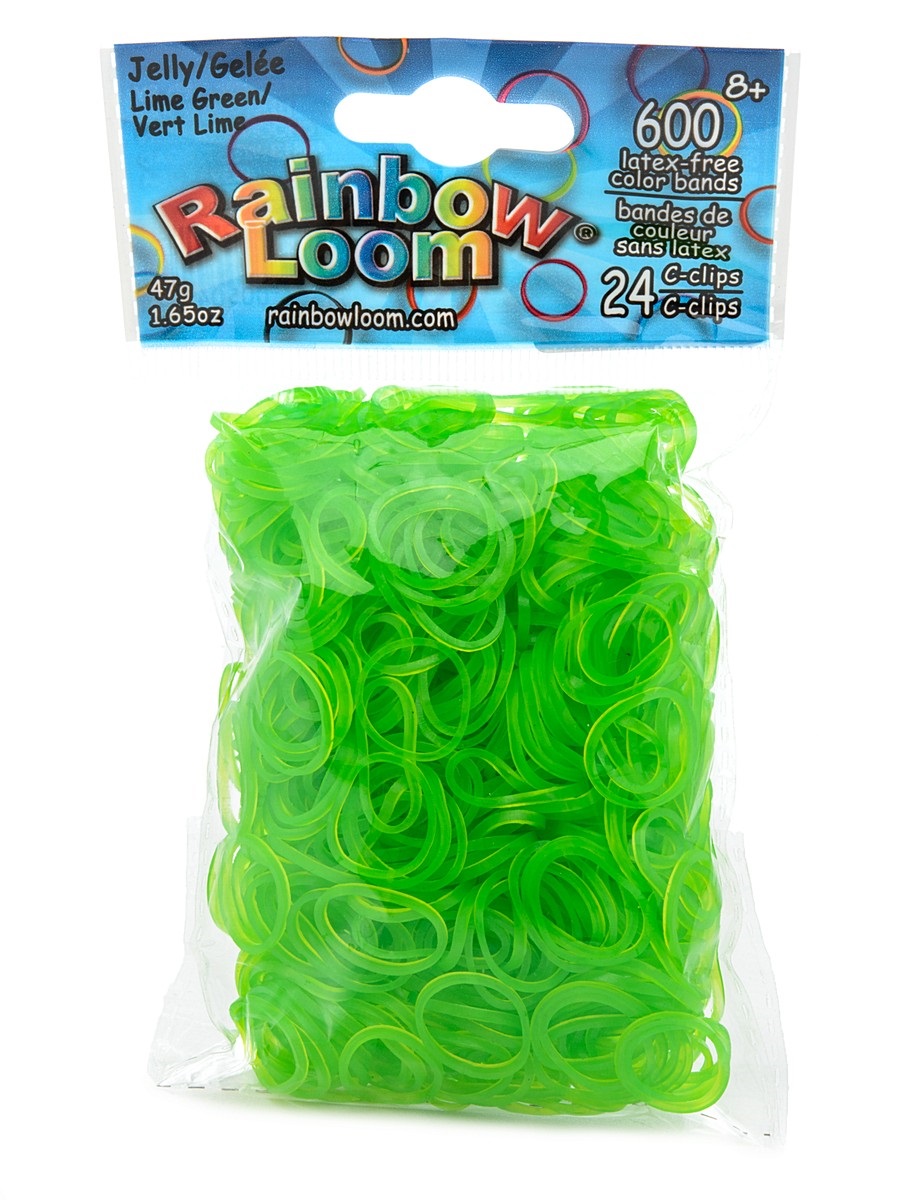 Резинки гелевые Rainbow loom Зеленый лайм Green Lime B0033