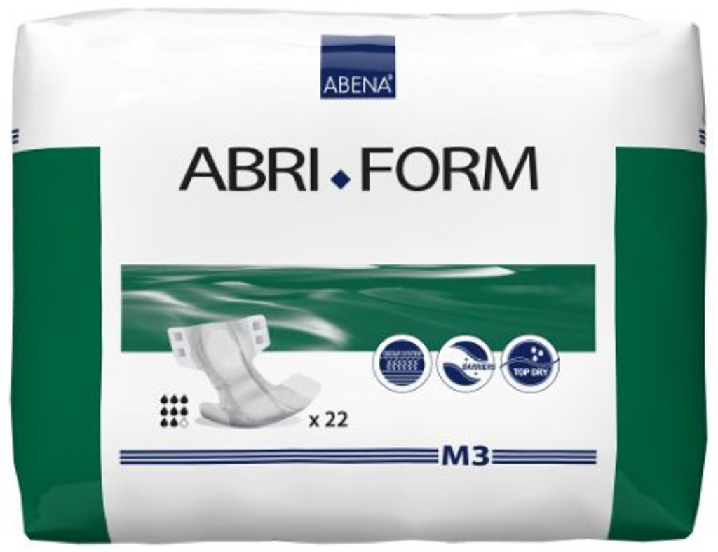 Подгузники Abena Abri-Form M3 объем 70-110 см впитываемость 2900 мл (22 шт) 00326