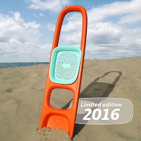 Лопата детская Quut с ситом для песка оранжевый Scoppi 170211