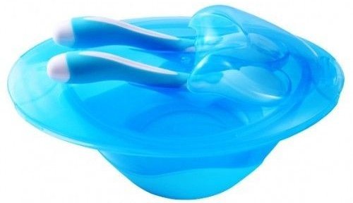 Тарелочка с ложечкой и вилочкой BabyOno 