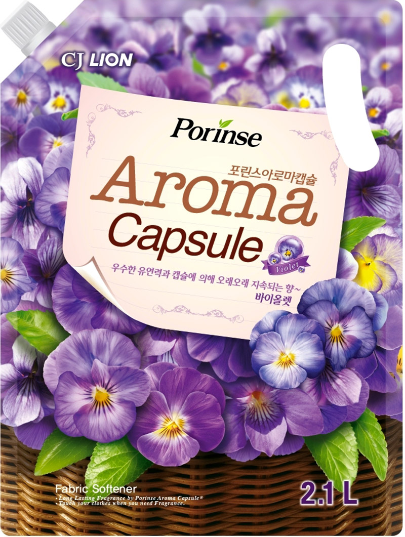 Кондиционер для белья CJ Lion Фиалка, мягкая упаковка 2100 мл