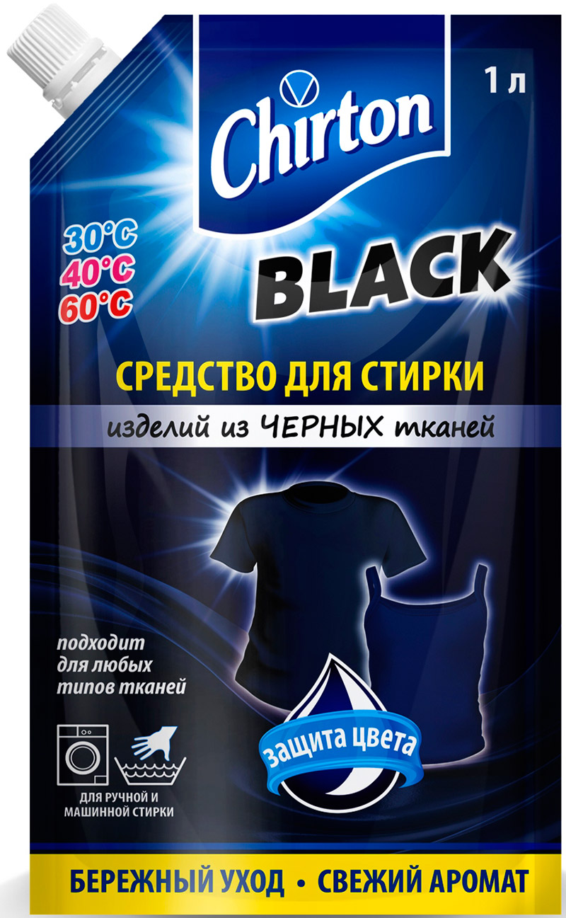 Гель для стирки Chirton "Для темных тканей" 750 мл (мягкая упаковка)