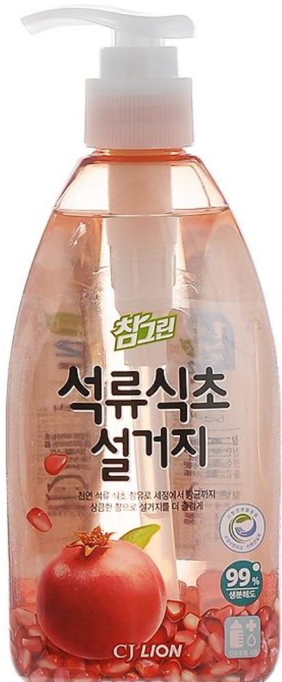 Средство для мытья посуды CJ Lion Chamgreen с гранатом флакон-дозатор 450 мл