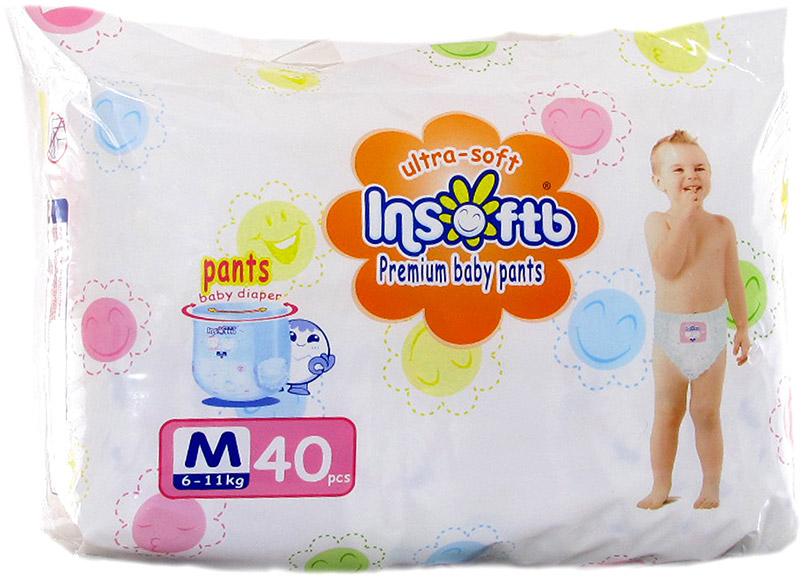 Трусики Insoftb Premium Ultra-soft M (6-11 кг) 40 шт