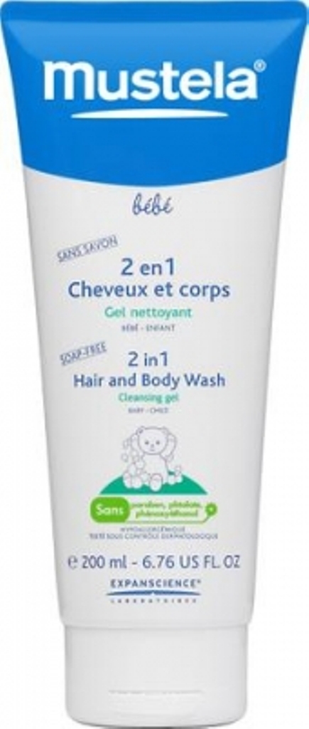 Шампунь-гель детский Mustela Bebe 2 в 1 туба 200 мл