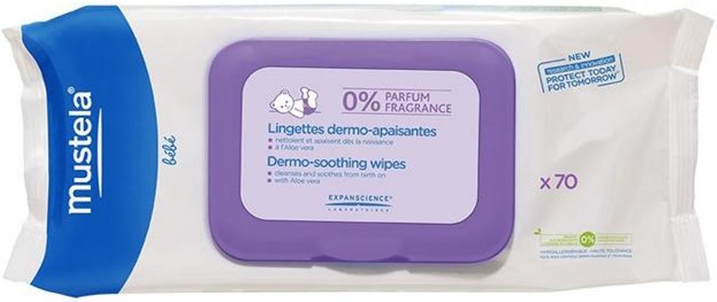 Салфетки Mustela Bebe влажные для тела 70 шт
