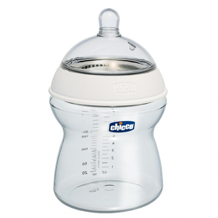 Бутылочка Chicco Natural Feeling.+соска силиконовая с флексорами, 250мл,  с 4 мес