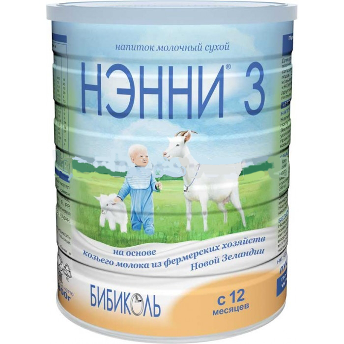 Молочная смесь Нэнни 3 на основе козьего молока с 12 мес 800 г