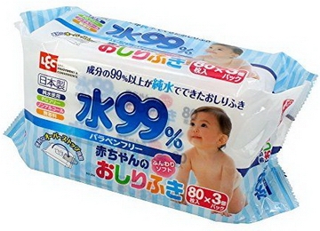 Влажные салфетки для новорожденных iPlus 99,9% воды 80*3 шт мягкая упаковка