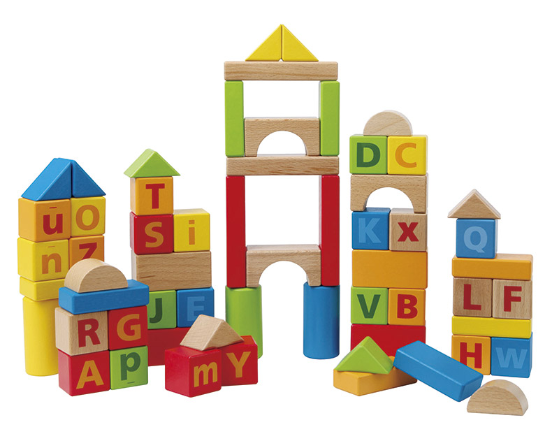 Игрушка деревянная Hape "Конструктор" 60 деталей Е8007