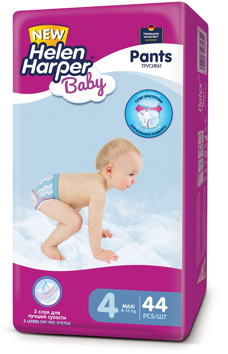 Трусики Helen Harper Baby maxi (8-13 кг) 44 шт