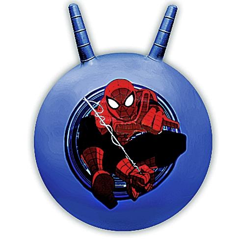 Мяч с рожками Disney Человек паук 45см синий