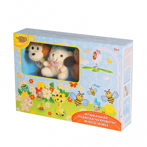 Мобиль на кроватку YAKO мягкие игрушки
