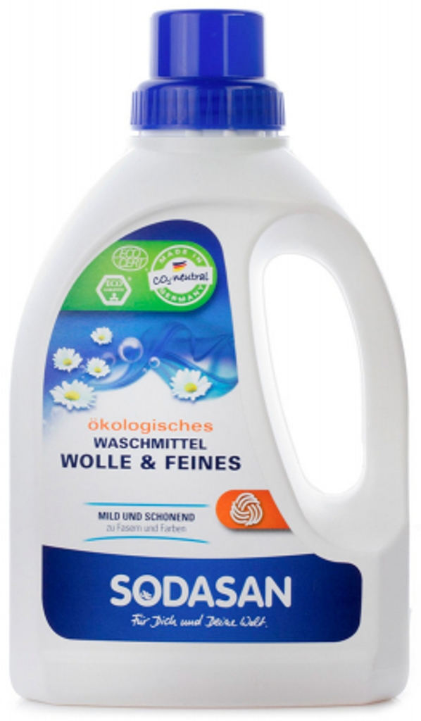 Средство жидкое концентрат Sodasan для стирки изделий из шерстяных шелковых и деликатных тканей 750 мл