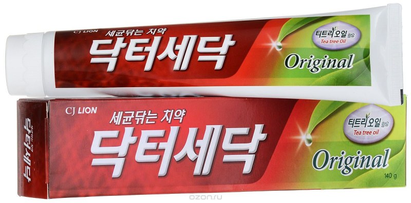 Зубная паста CJ Lion "Dr. Sedoc Original" c маслом чайного дерева,140 гр
