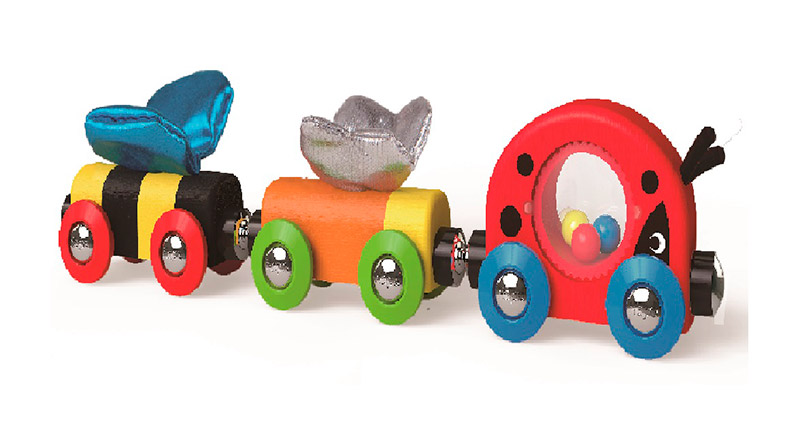 Развивающий набор Hape Веселый поезд E3806