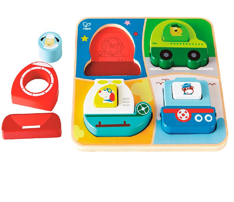 Пазл деревянный Hape Приключения Е0437