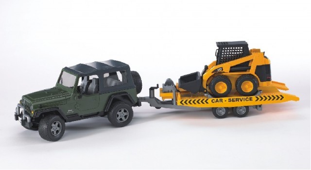 Bruder  Джип Вранглер- внедорожник с экскаватором 02-923