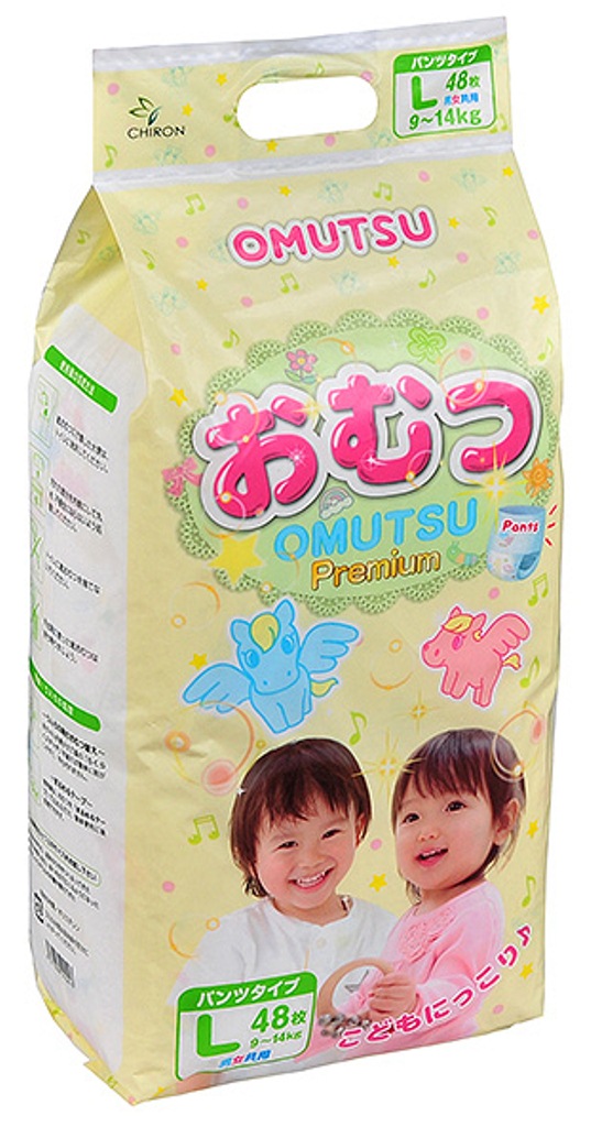 Трусики детские Omutsu размер L (9-14 кг) 48 шт