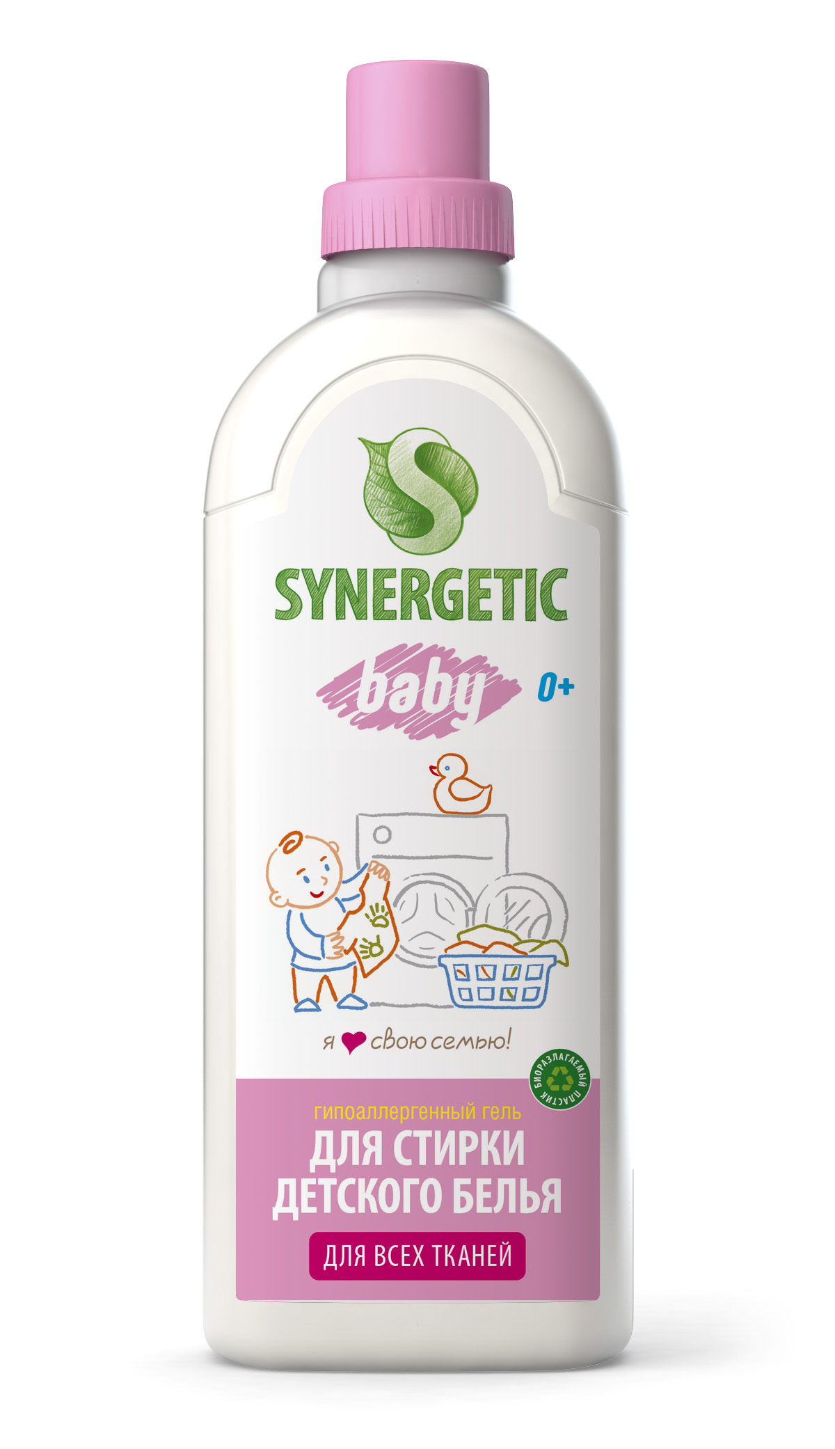 Гель для стирки детского белья Synergetic, 1 л