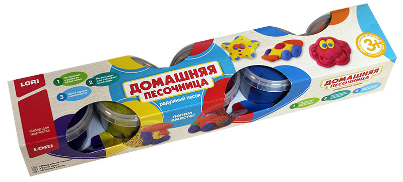 Набор LORIРадужный песок из 5 цветов по 140гр