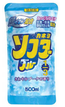 Кондиционер для белья Kaneyo с ионами серебра и цветочным ароматом  500 мл запаска