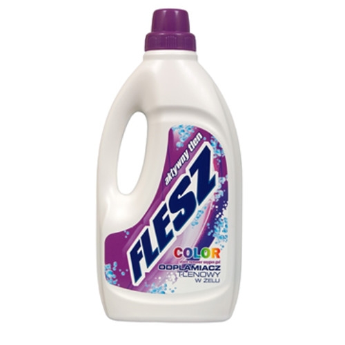Кислородный пятновыводитель Flesz Color, гель для цветных тканей, 1 л