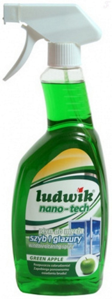 Средство для мытья стекол Ludwik "Зеленое яблоко" (пенный триггер) 750 мл