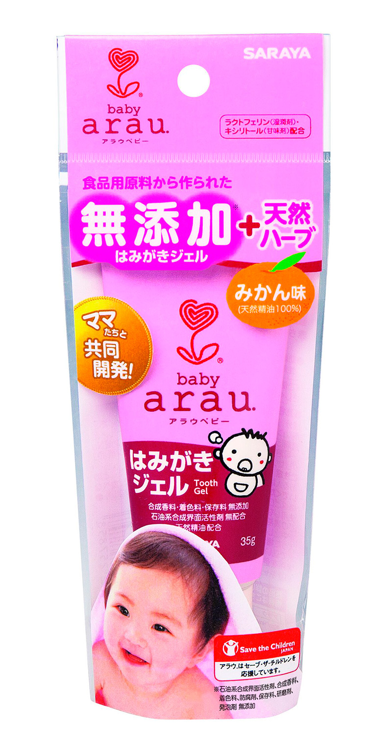 Зубная паста-гель Saraya Arau Baby для малышей, 35 гр