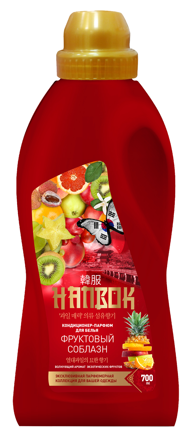Кондиционер-парфюм Hanbok для белья Фруктовый соблазн 700 мл