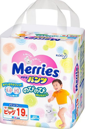 Трусики Merries BIG (12-22 кг) 19 шт