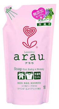 Жидкое средство для стирки Saraya Arau для мам и детей, запасной блок, 1000 мл