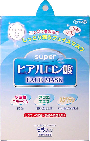 Маска для лица To-Plan с гиалуроновой кислотой и витамином C, 5 шт