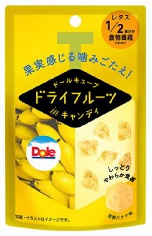 Жевательная конфета Dole с кусочками сухофруктов Банан, 42 г