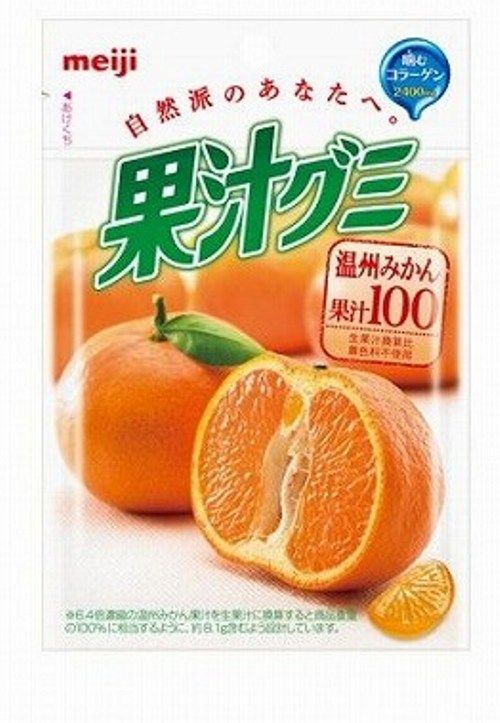 Мармелад Meiji Мандарин с коллагеном, 51 г