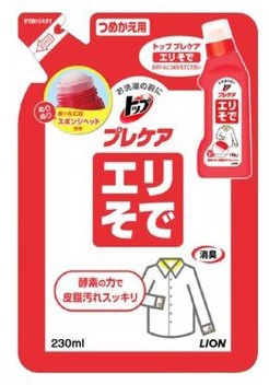 Средство Lion Топ для удаления пятен с воротничков и манжет, запаска 230 мл