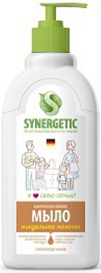 Мыло жидкое Synergetic  Миндальное молочко, дозатор