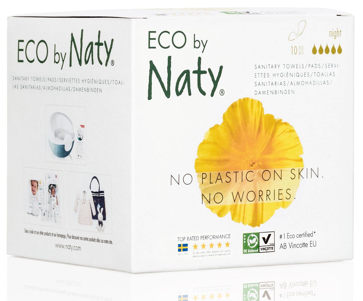 Прокладки женские гигиенические Naty  Night 10 шт