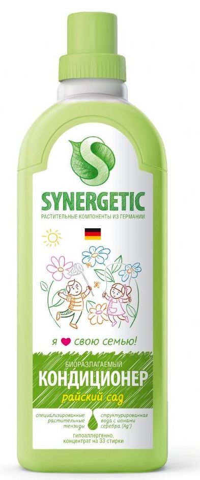 Кондиционер для белья Synergetic Райский сад, 1 л