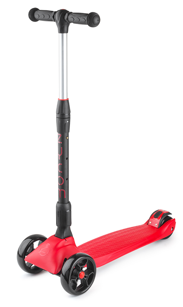 Трехколесный самокат со складной ручкой Zycom Zinger Maxi XL (Зайком Зингер) (черно-красный) 1149157 