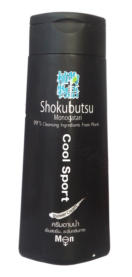 Крем-гель для душа Shokubutsu Cool Sport, освежающий мужской, 200 мл