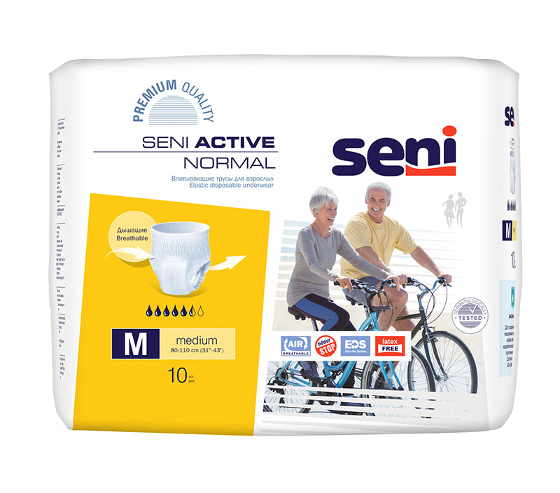 Трусики Seni Active Normal Medium 2, талия 80-110 см (10 шт) SE-096-ME10-RU0