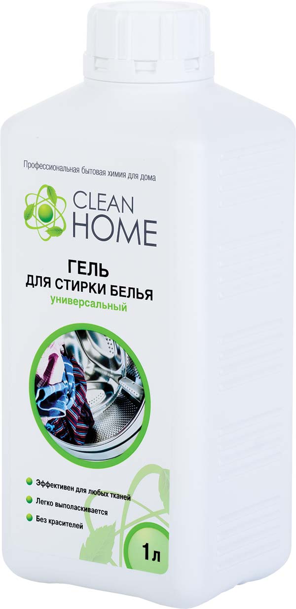 Гель для стирки белья Clean Home универсальный, 1 л